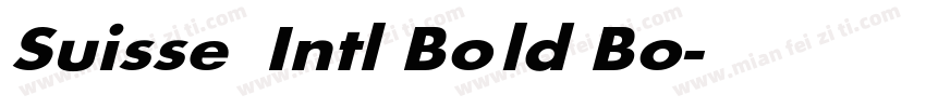 Suisse Intl Bold Bo字体转换